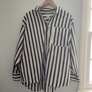 A New Day Navy Striped Shirt